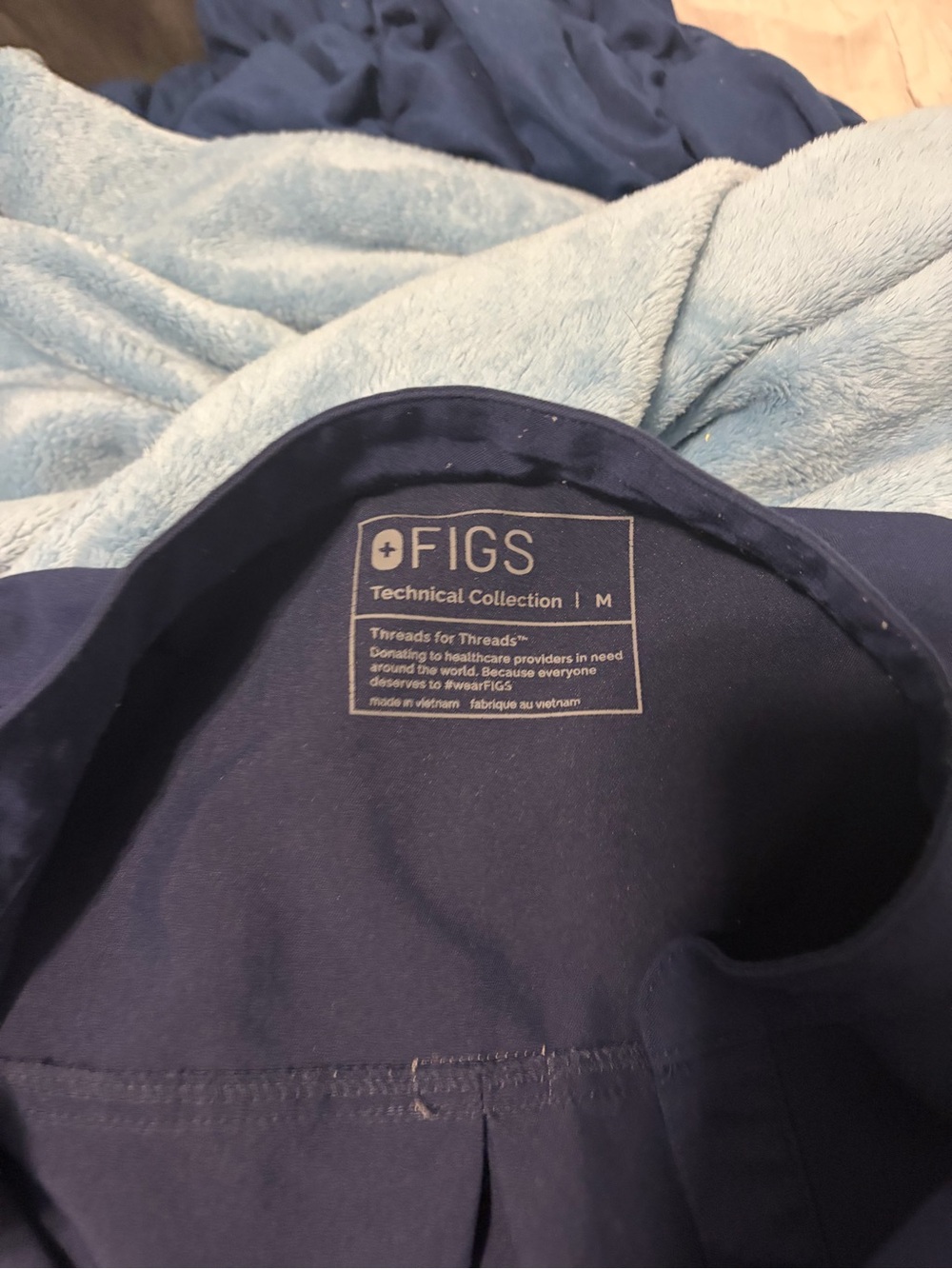 Rafaela oversized figs scrub top